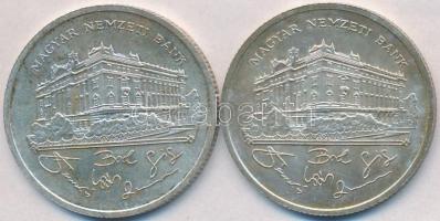 1992. 200Ft Ag "MNB" (2x) T:2,2-