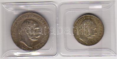 Magyarország / Ungarn 1Ft 1881 J. 358a T: kiváló / Erh: vz + 5K 1907. J. 416 T: kiváló / Erh: vz