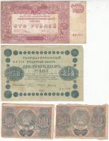Orosz Birodalom 1918. 250R + Szocialista Szövetségi Szovjet Köztársaság 1919. 2R + 30R (3x) + 60R (3x) + Dél-Oroszország / Gyenyikin és Vrangel Hadserege 1920. 100R T:vegyes Russian Empire 1918. 250 Rubles + Russian Socialist Federated Soviet Republic 1919. 2 Rubles + 30 Rubles (3x) + 60 Rubles (3x) + South Russia / Army of Denikin and Wrangel 1920. 100 Rubles C:mixed