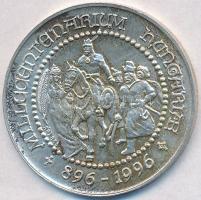 1996. &quot;Magyarország 1100 éves&quot; Ag emlékérem (5.94g/0.835/27mm) T:1-,2 patina