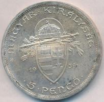 1938. 5P Ag &quot;Szent István&quot; T:2,2- Adamo P8.1