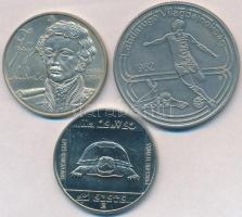 1982. 100Ft Cu-Ni "Labdarúgó VB 1982" + 1985. 100Ft alpakka "Természetvédelem - Mocsá...