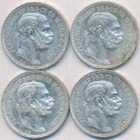 1915KB 1K Ag "Ferenc József" (4x) T:2,2-