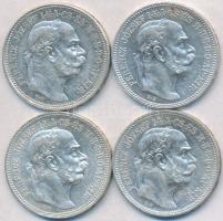 1915KB 1K Ag "Ferenc József" (4x) T:2,2-