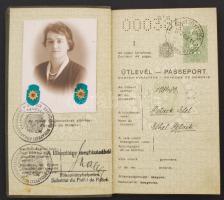 1938 Keményfedeles útlevél / passport