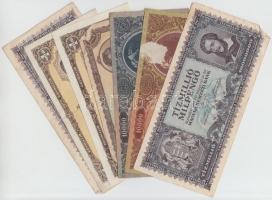 30db-os magyar bankjegy tétel, közte pengők, adópengők, forintok T:vegyes