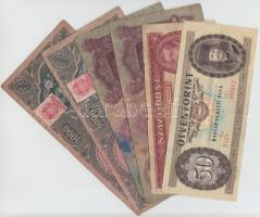 30db-os magyar bankjegy tétel, közte pengők, adópengők, forintok T:vegyes