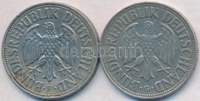 NSZK 1954G-1956F 1M Cu-Ni (2x) T:2-
FRG 1954G-1956F 1 Mark Cu-Ni (2x) C:VF