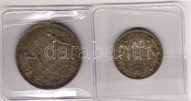 Magyarország / Ungarn 2K 1913. J. 406 T: nagyon szép/kiváló / Erh: ss/vz + 5K 1907. J. 407 T: nagyon szép/kiváló / Erh: ss/vz