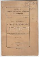 Wartha Vince: A víz szerepe a föld életében. Egyelőadás. Népszerű Természettudományi Előadások Gyűjteménye. III. kötet. 18. füzet. Budapest, 1879