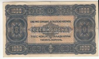 1923. 1000K "Magyar Pénzjegynyomda Rt. Budapest" T:III