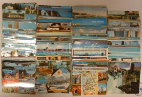 420 db vegyes városképes képeslap, sok bélyeges