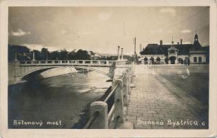 Besztercebánya, Beton híd, kávéház / bridge, cafe (EK)