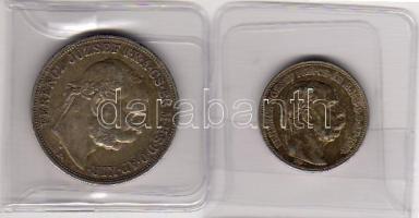 Magyarország / Ungarn 2K 1913. J. 406 T: nagyon szép/kiváló / Erh: ss/vz + 5K 1907. J. 407 T: nagyon...