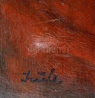 Szüle Péter (1886-1944): Merengő. Olaj, vászon, jelzett, javított vászon, antik keretben, 60×80 cm