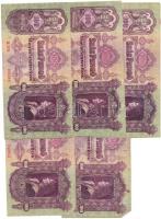 50db vegyes magyar és külföldi bankjegy, közte pengők, román, jugoszláv pénzek T:vegyes