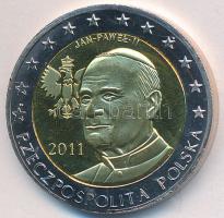 Lengyelország 2011. 2&#8364; Cu-Ni "II. János Pál" próbaveret T:PP felületi karc
Polan...