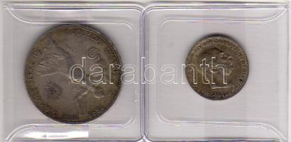 Ausztria / Österreich 1Krone 1915. J. 383 T: nagyon szép/kiváló / Erh: ss/vz + 5K 1908. J. 397 T: na...