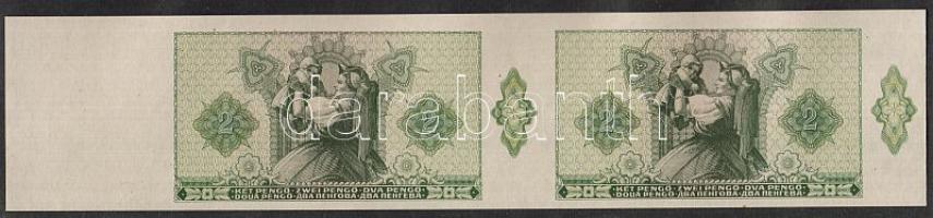 1940. 2P vizszintes összefüggő párban, csak hátoldali nyomat T:I