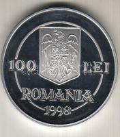 Románia 1998. 100L "Andrei Saguna" aluminium próba! Csak igen alacsony példányszámban készült! T:PP RRR!!!