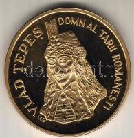 Románia 1996. 300L "Vlad Tepes-UN-Euro" aranyozott tombak próba! Csak igen alacsony példán...