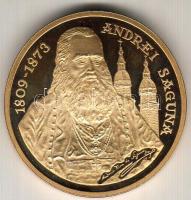 Románia 1998. 100L "Andrei Saguna" aranyozott tombak próba! Csak igen alacsony példányszámban készült! T:PP RRR!!!