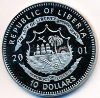 Libéria 2001. 10$ "Szabadság pillanatai - Spartacus felkelése" multicolor T:PP ujjlenyomat...