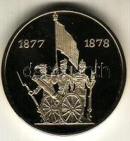 Románia 1998. 100L "1877-78 Függetlenség" aranyozott tombak próba! Csak igen alacsony péld...