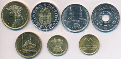 Egyiptom 1984-2005. 1p-1Ł (7xklf) T:1-2 Egypt 1984-2005. 1 Piastres - 1 Pound (7xdiff) C:UNC-XF