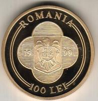 Románia 1999. 100L "1386-1418 Mircea Cel Batrin" aranyozott tombak próba! Csak igen alacso...