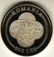 Románia 1999. 100L "II.János Pál látogatása" aranyozott tombak próba! Csak igen alacsony p...