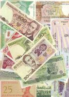 Modern bankjegy tétel 210db, sok tengerentúllal T:I