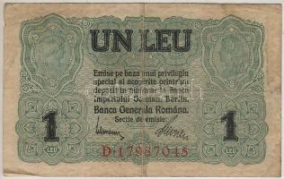Románia/német megszállás I.V.H. 1917. 1L T:II/III+