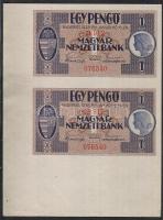 1938. 1P függőleges párban, bal alsó sarokívszél! T:I