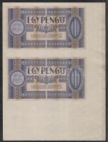 1938. 1P függőleges párban, bal alsó sarokívszél! T:I