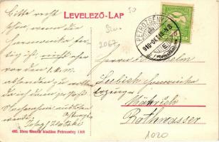 1908 Petrozsény, Vasútállomás, posta, Kossuth utca, Havasi oláhok húsvéti pománája; Herz Henrik kiad...