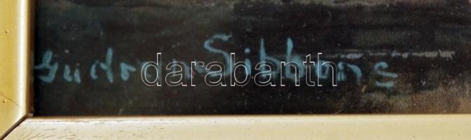 Gudrun Sibbons nyomat üvegezett keretben, 18×23 cm