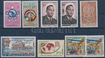 1960-1963 9 klf bélyeg (közte felülnyomott bélyegek) 1960-1963 9 diff. stamps (with overprinted)