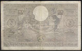 Belgium 1937. 100Fr/20B T:II-/III+