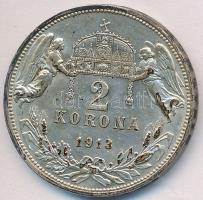 1913. 2K Ag "Ferenc József" T:2,2- patina
Adamo K6