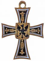 Németország DN &quot;Német Lovagrend&quot; aranyozott, zománcozott kereszt formájú jelvény T:2 Germany ND &quot;German Order of The Teutonic Knights&quot; gilt, enamelled cross shaped medal C:XF