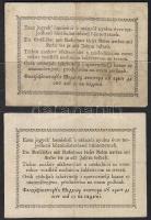 1849. 30kr "Kossuth bankó" 2 klf variáns I.: nagyon vékony főpénztárnoki aláírással, II.: ...