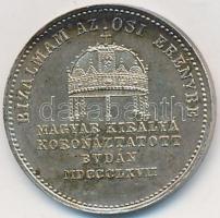 Osztrák-Magyar Monarchia / Bécs 1867A "Ferenc József koronázása Budán" Ag zseton. "I ...