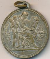 1896. "I. Ferencz József / Millenniumi emlék" fém emlékérem füllel (29,5mm) T:2