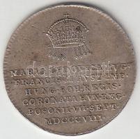 Habsburg Birodalom / Pozsony 1808. "Mária Ludovika pozsonyi koronázása" Ag zseton. "R...