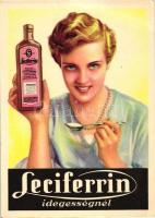 Lecifferin idegességnél; vaskészítmény reklám / medicine advertisement