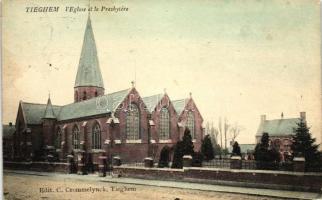 Tiegem, Tieghem; Eglise, Presbytere / church, rectory