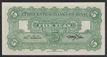 Kína/Central Bank 1941. 5Y zöld T:I