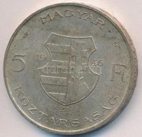 1946. 5Ft Ag "vastag Kossuth" T:2-
Adamo F8