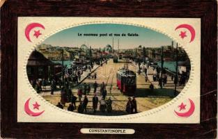 Constantinople, Nouveau pont, Galata / bridge, trams (fa)